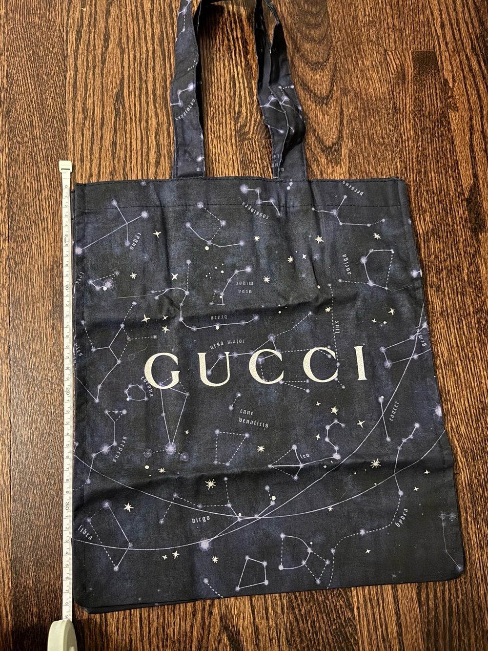 Gucci Navy Blue Canvas Tote Bag / dust bag / measure showing cm!!